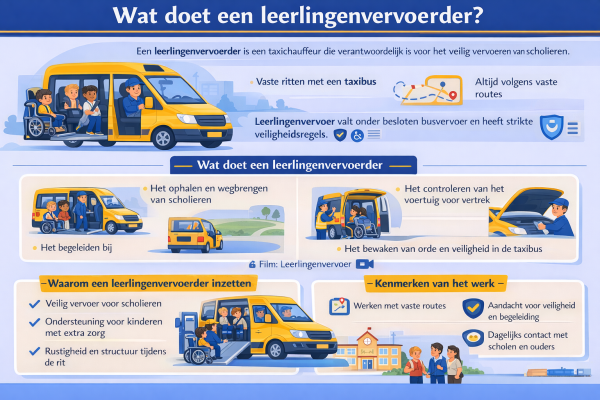 Alles over het beroep leerlingenvervoerder Wat doet een leerlingenvervoerder